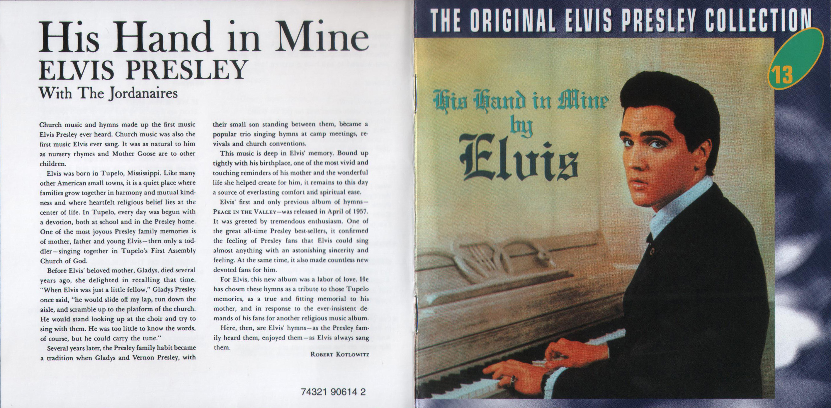 Elvis Presley  The Original Elvis Presley Collection 13; His Hand in Mine : Booklet